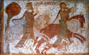 Loira Atlántico N* 065 - Iglesia de Loroux-Bottereau - Pintura mural de la Leyenda de San Gil de Unknown